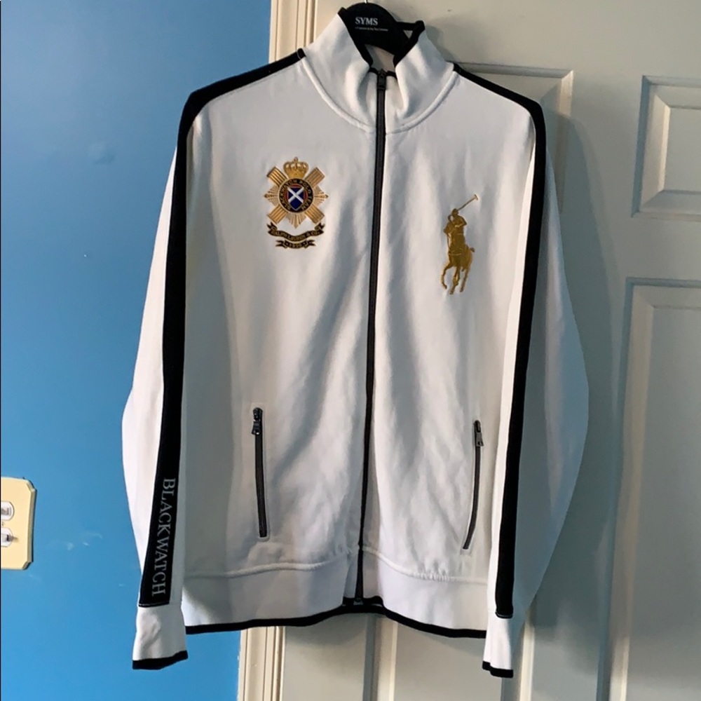 Polo Ralph Lauren black watch track jacket. Large